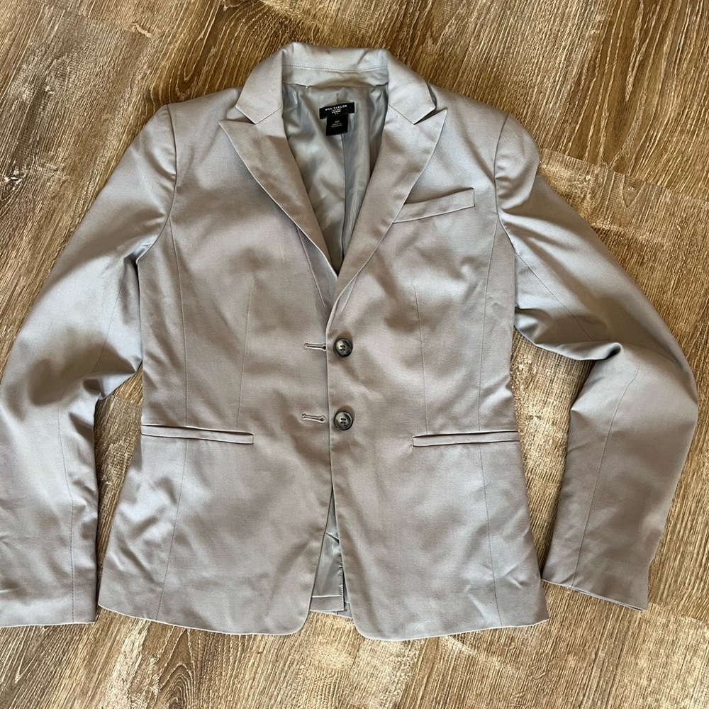 Ann Taylor Light Gray Women's Blazer